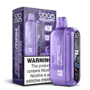 Voom Neon Max Smart Adjustable Vape Device (850 mAh, 50 000 puffs) Blue Razz