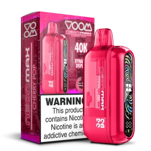 Voom Neon Max Smart Adjustable Vape Device (850 mAh, 50 000 puffs) Cherry Pop
