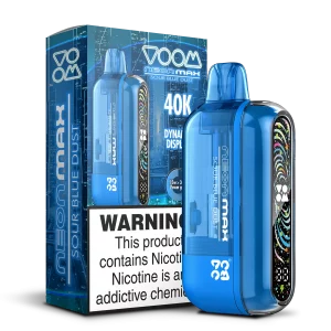 Voom Neon Max Smart Adjustable Vape Device (850 mAh, 50 000 puffs) Sour Blue Dust