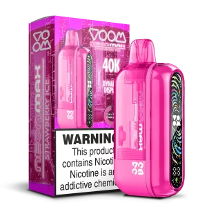 Voom Neon Max Smart Adjustable Vape Device (850 mAh, 50 000 puffs) Strawberry Ice